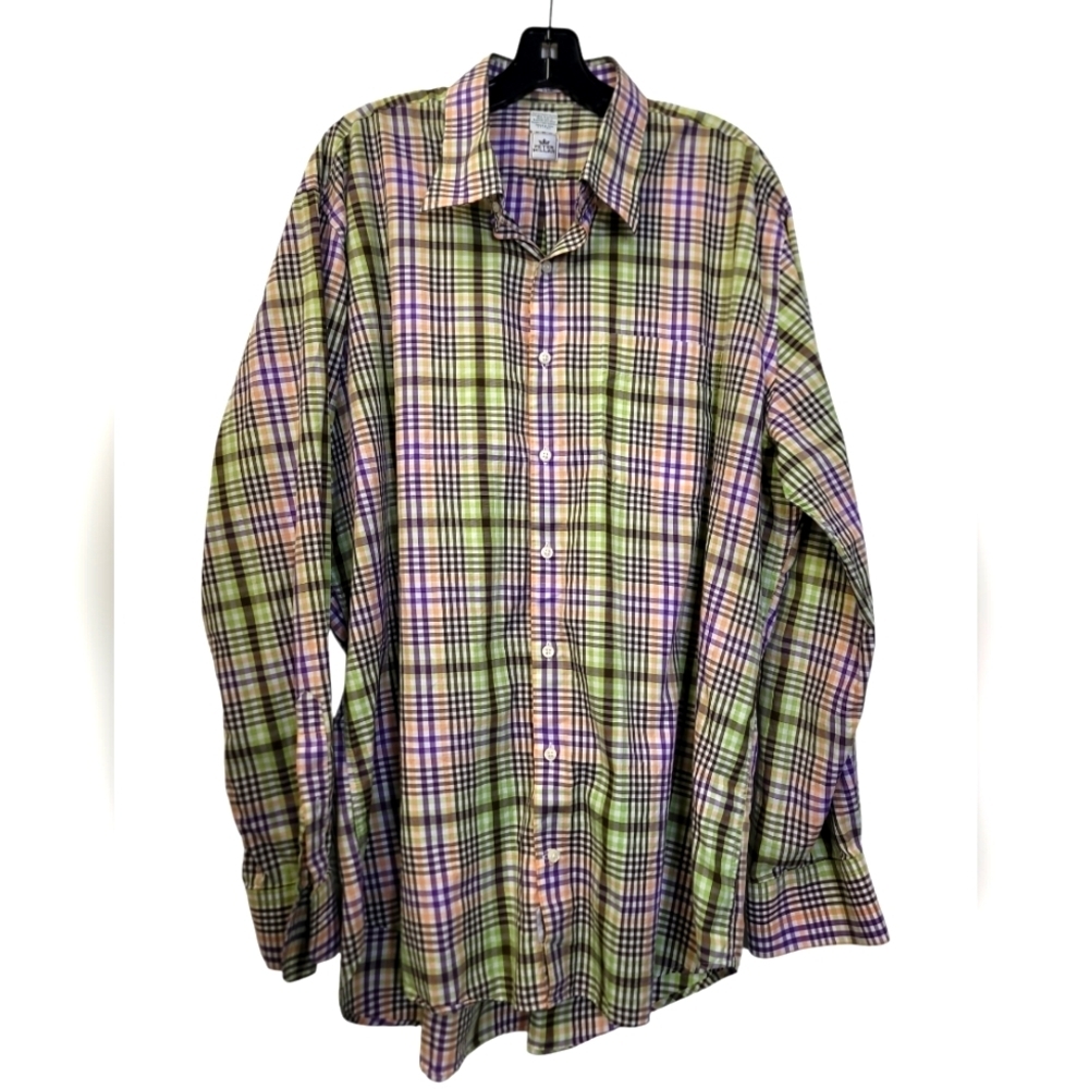 Peter Millar Plaid Button Down Long-Sleeve Shirt